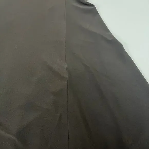 NORMA KAMALI Halter Turtle Fishtail Gown 4-Way Stretch Womens Sz M/38 Chocolate - Picture 3 of 9